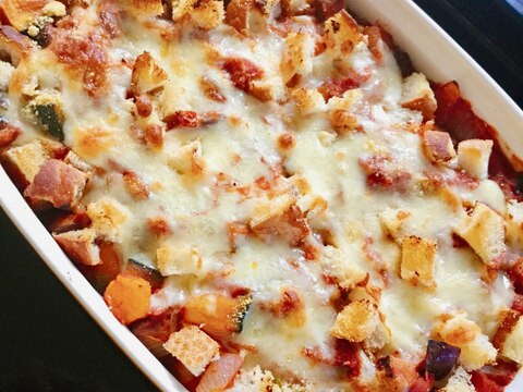 季節野菜とチキンのコロコログラタン♪